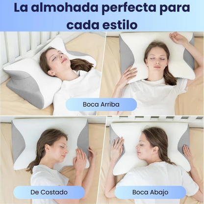 Almohada Ergonómica CerviLux™ + Funda GRATIS