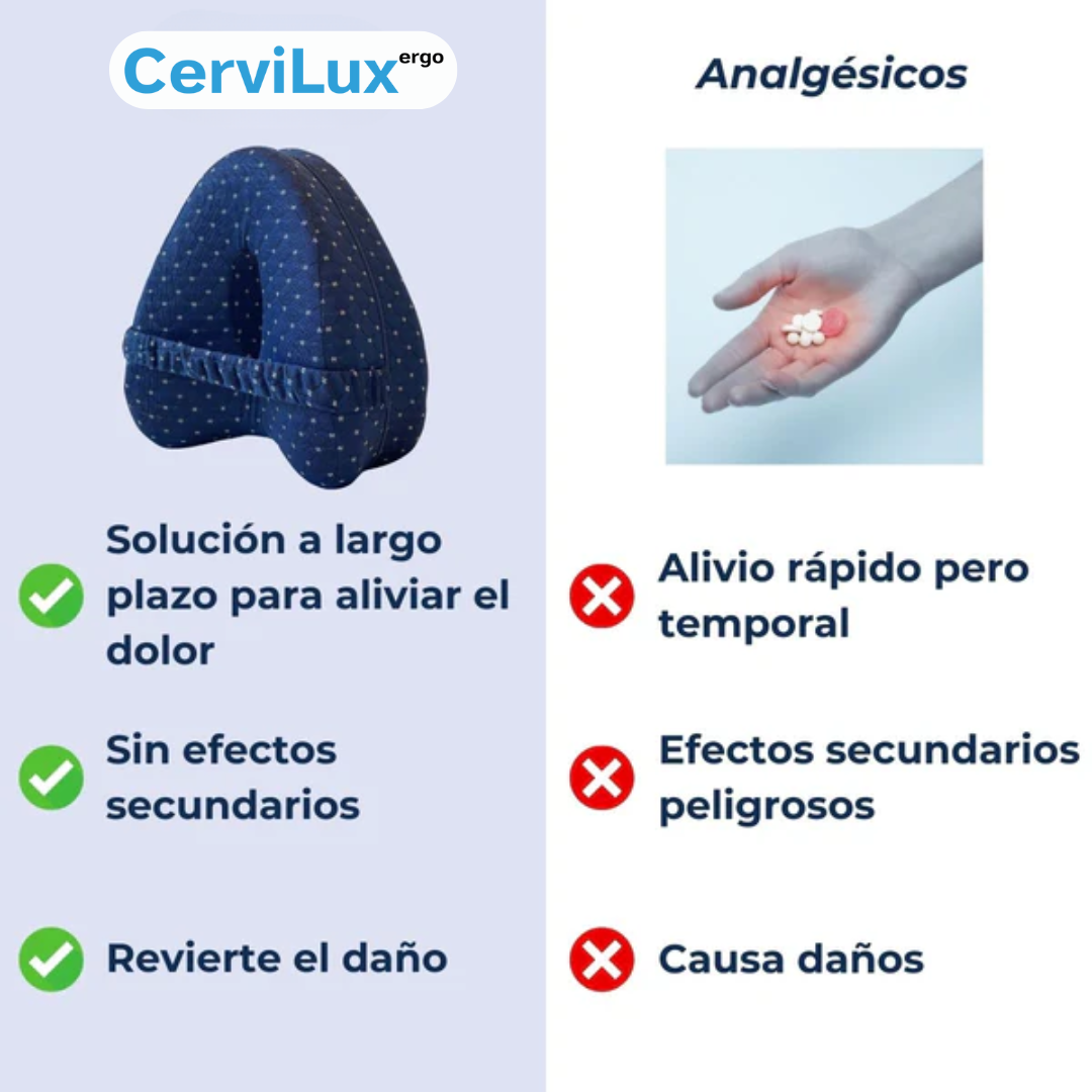 Almohada Ortopédica para Rodillas CerviLux™ + Funda Gratis