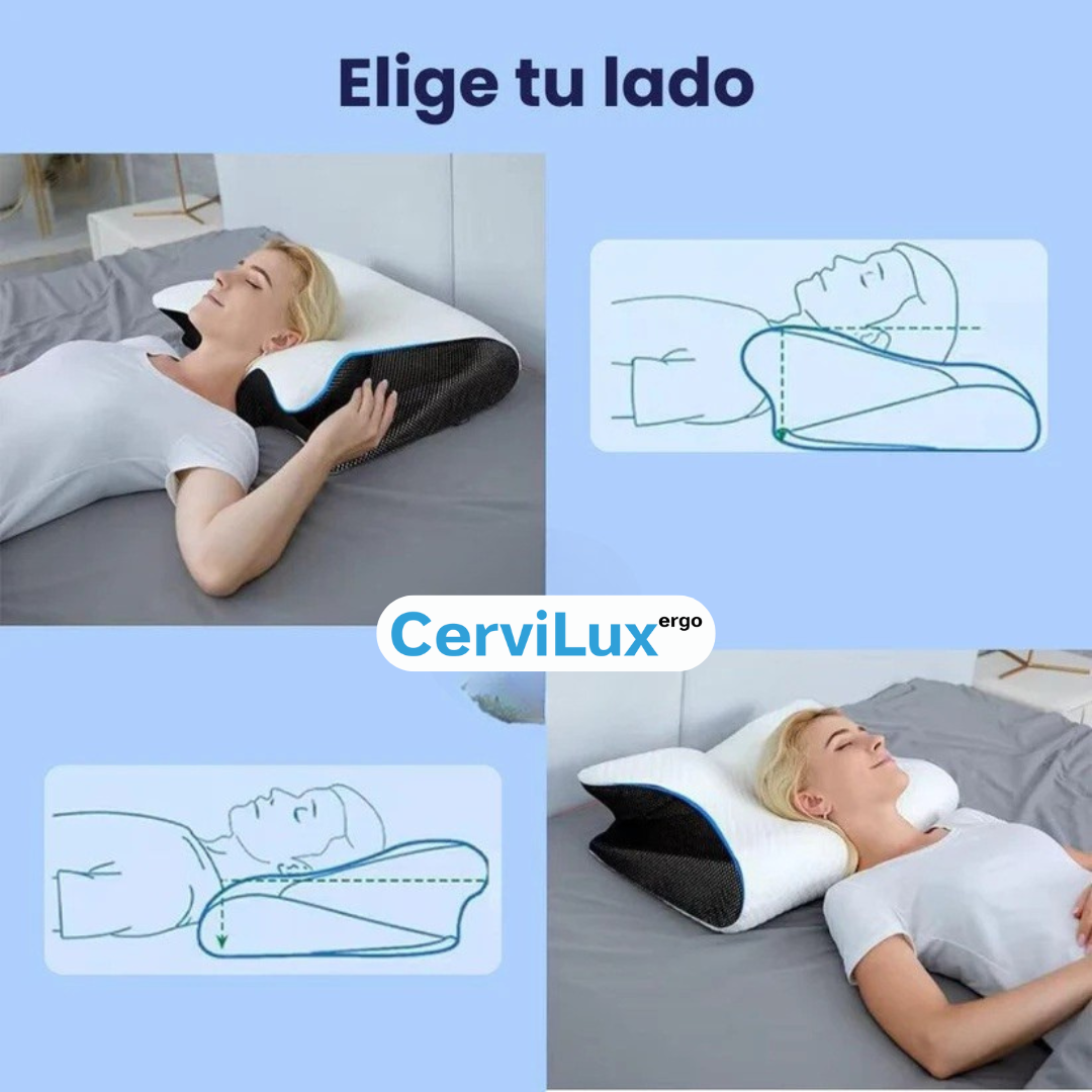 Almohada Ergonómica CerviLux™ + Funda GRATIS