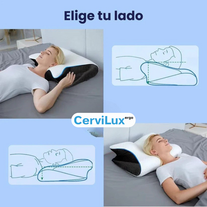Almohada Ergonómica CerviLux™ + Funda GRATIS