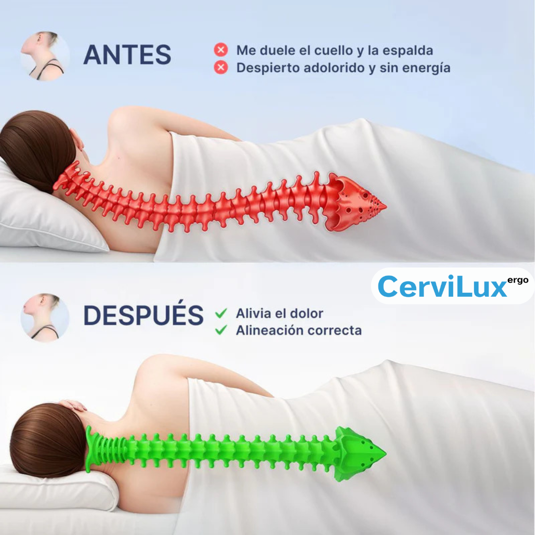 Almohada Ergonómica CerviLux™ + Funda GRATIS