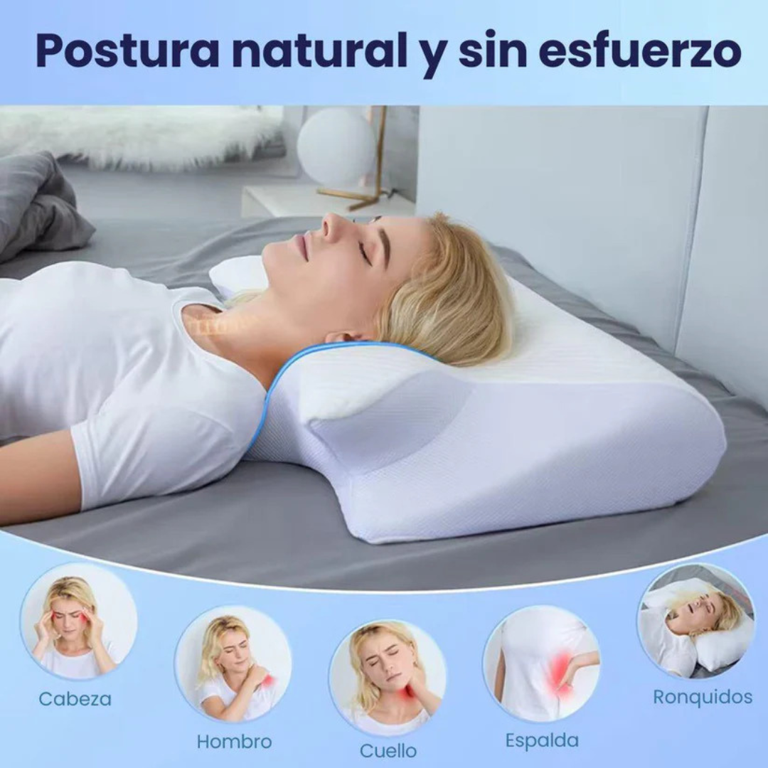 Almohada Ergonómica CerviLux™ + Funda GRATIS
