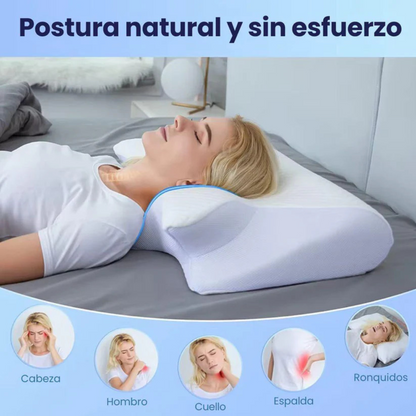 Almohada Ergonómica CerviLux™ + Funda GRATIS